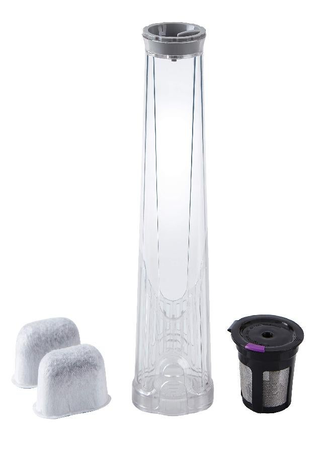 Geesta K2.0 Water Filter Replacement Starter Kit for Keurig 2.0 with 2 Charcoal Water Filter Cartridges, 1 Water Filter Assembly and 1 Reusable K Cup - Image 1